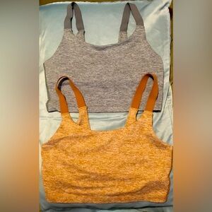 Gray and Peach Sports Bras XS-S